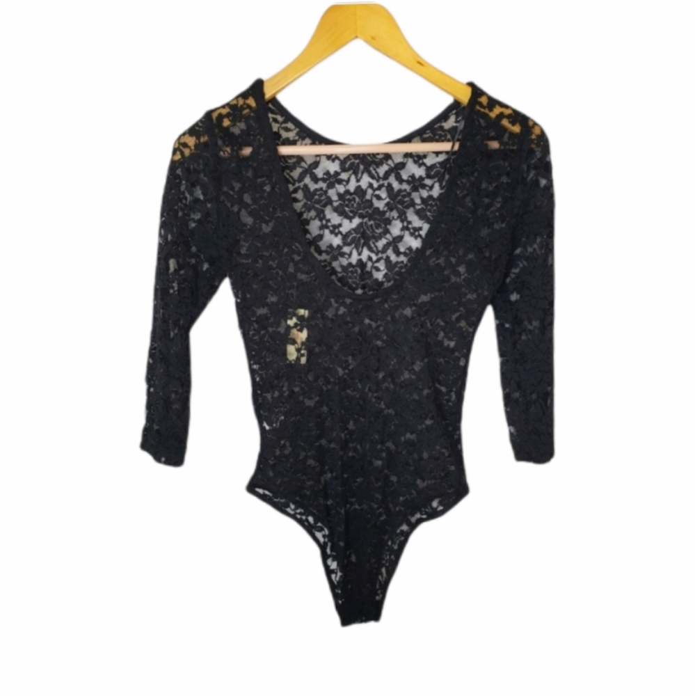 Ambience Lace black bodysuit - Picture 2 of 7